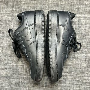 Air Force Ones Little Boy Size 1.5 Black Sneakers